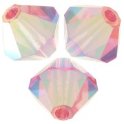 Perles toupies Preciosa - Rondelle Bead 6 mm - Indian Pink AB 2X x12