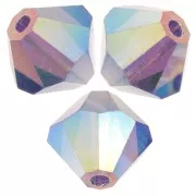 Perles toupies Preciosa - Rondelle Bead 6 mm - Tanzanite AB 2X x12