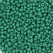 Perles rocailles Preciosa  11/0 2 mm - Opaque Vert foncé x20g