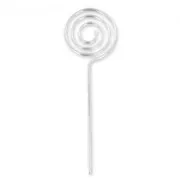 Porte-photos spirales 12 cm rhodié x5