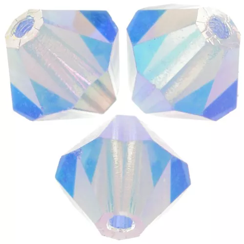 Perles toupies Preciosa - Rondelle Bead 6 mm - Light Sapphire AB 2X x12