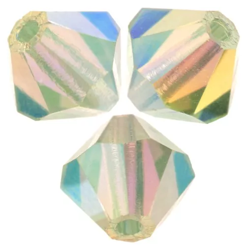 Perles toupies Preciosa - Rondelle Bead 6 mm - Chrysolite AB 2X x12