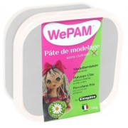 Pâte de modelage sans cuisson WePam Argent x145gr