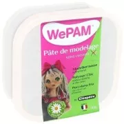 Pâte de modelage sans cuisson WePam Blanc Nacré x145gr