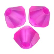 Perles toupies Preciosa - Rondelle Bead 3 mm - Fuchsia Matt x30|raw }}