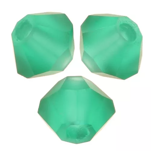 Perles toupies Preciosa - Rondelle Bead 3 mm - Emerald Matt x30