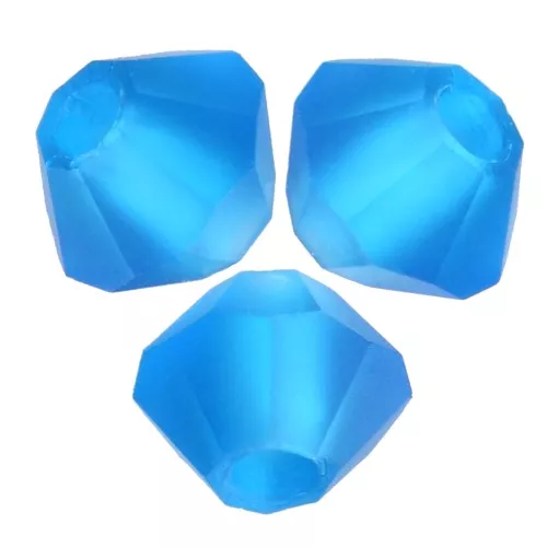 Perles toupies Preciosa - Rondelle Bead 3 mm - Capri Blue Matt x30