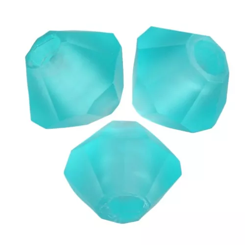 Perles toupies Preciosa - Rondelle Bead 3 mm - Blue Zircon Matt x30