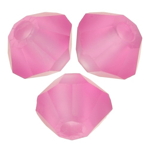 Perles toupies Preciosa - Rondelle Bead 3 mm - Rose Matt x30