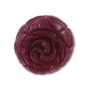 Perle synthétique rose 13 mm Prune x1