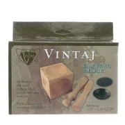 Dé à emboutir avec 2 bouterolles en bois - Dapping Block x1