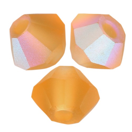 Perles toupies Preciosa - Rondelle Bead 3 mm - Topaz AB Matt x30