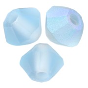 Perles toupies Preciosa - Rondelle Bead 3 mm - Aquamarine AB Matt x30