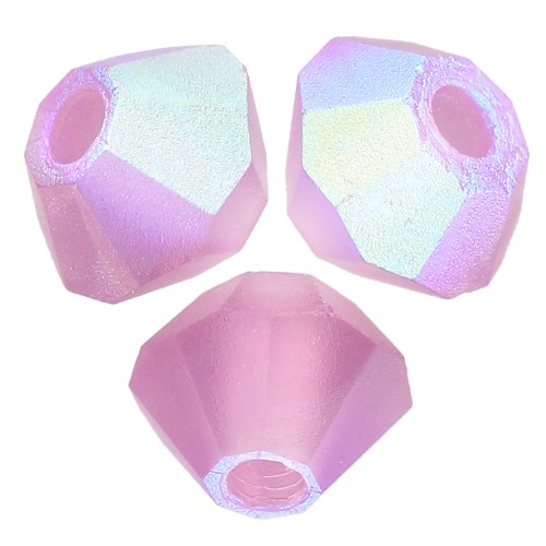 Perles toupies Preciosa - Rondelle Bead 3 mm - Amethyst AB Matt x30