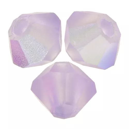 Perles toupies Preciosa - Rondelle Bead 3 mm - Violet AB Matt x30