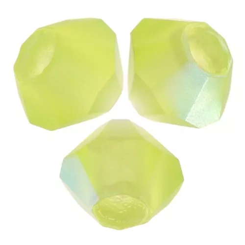 Perles toupies Preciosa - Rondelle Bead 3 mm - Limecicle AB Matt x30
