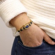 Bobine de fil ciré Linhasita pour micro macramé 1.2mm Mint iridescent (Fresh Mint)