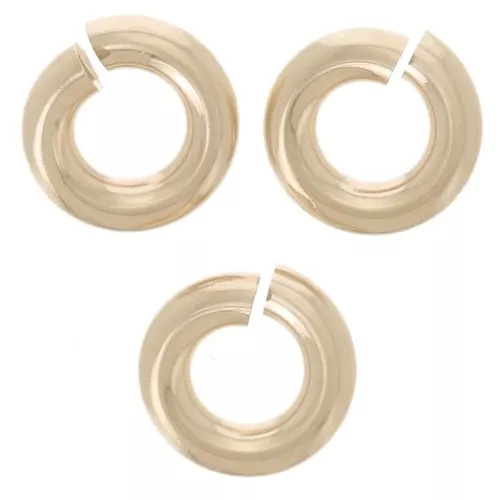 Anneaux ouverts 4x1 mm - Gold filled (or laminé) x10