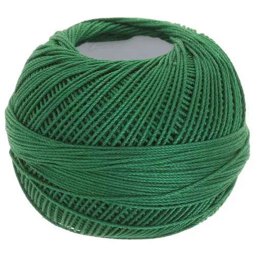 Fil de coton Lizbeth taille 10 - Christmas Green n°638 x111m