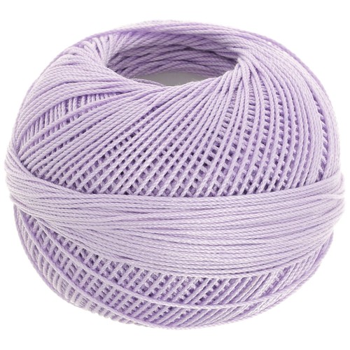 Fil de coton Lizbeth taille 10 - Light Purple Iris n°646 x111m