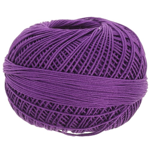 Fil de coton Lizbeth taille 10 - Dark Grape n°645 x111m