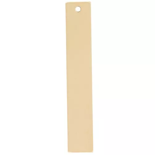Pendentif rectangle 31x5 mm pour gravure - Gold filled (or laminé) x1