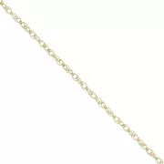 Chaîne maille Corde 1.4 mm - Gold filled (or laminé) x50cm