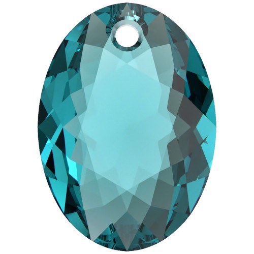 Pendentif PureCrystal 6438 Elliptic Cut Pendant 16 mm - Blue Zircon x1