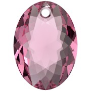 Pendentif PureCrystal 6438 Elliptic Cut Pendant 16 mm - Rose x1|raw }}