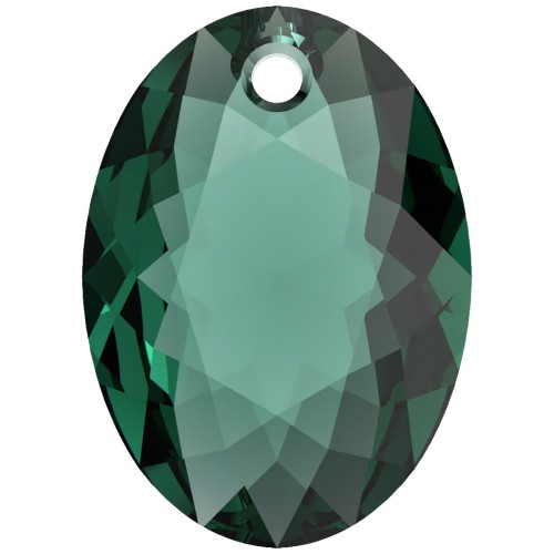 Pendentif PureCrystal 6438 Elliptic Cut Pendant 16 mm - Emerald x1