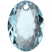 Pendentif PureCrystal 6438 Elliptic Cut Pendant 16 mm - Aquamarine x1