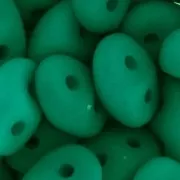 SuperDuo 2,5x5 mm Neon Dark Emerald Mat x10g