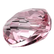 Perles rondes plates - 6 mm - Thin Round PureCrystal 5034 - Light Rose x6