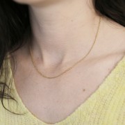 Tour de cou maille Forçat 1.6 mm - Acier inoxydable 304L x46cm