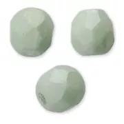 Facettes 4 mm Chalk White Teal Luster x50