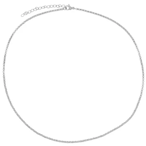 Tour de cou maille Jaseron 2.1 mm - Acier inoxydable 304L x46cm