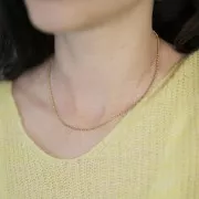 Tour de cou maille Jaseron 2.1 mm - Acier inoxydable 304L x46cm