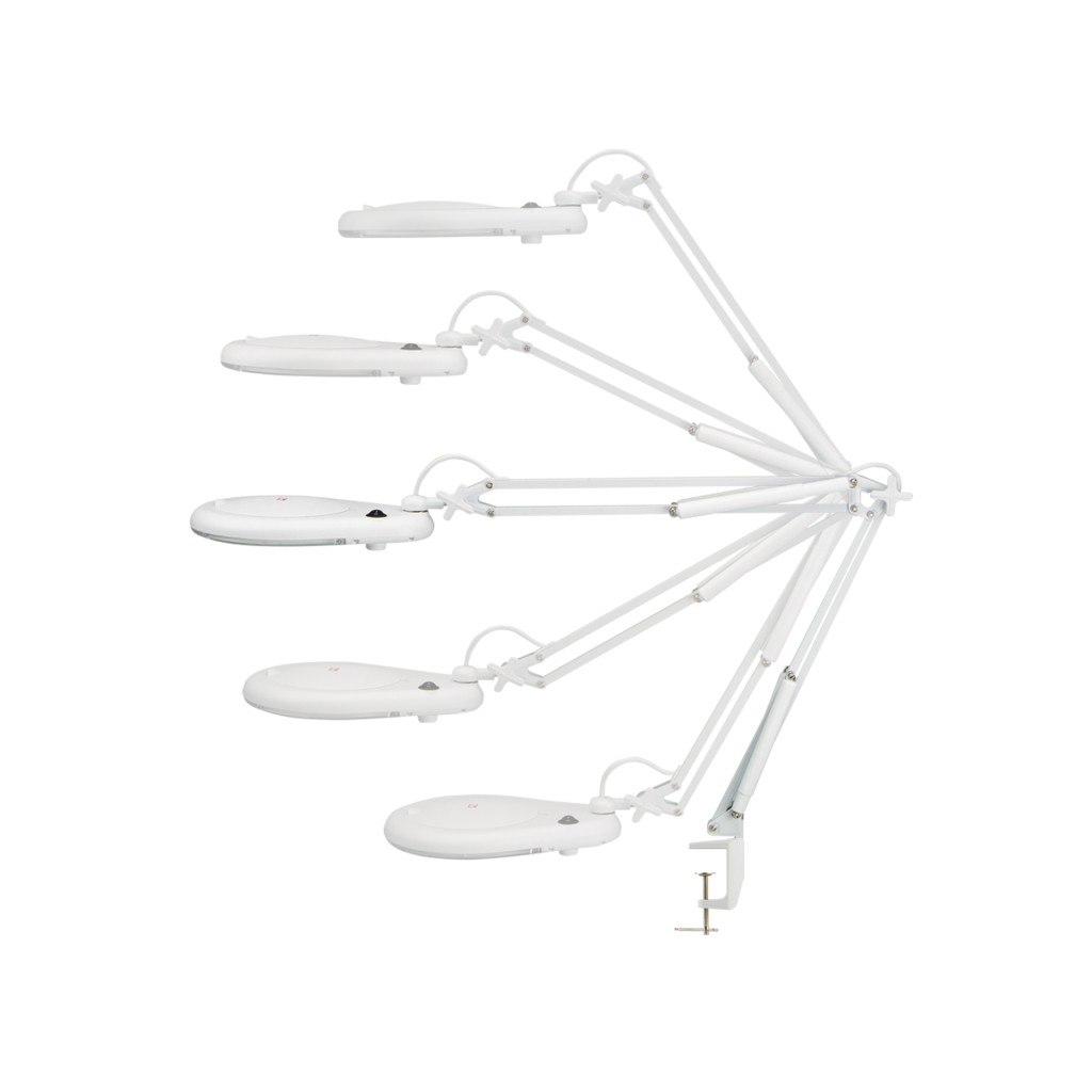 Lampe lumière du jour à pince loupe intégrée Perles & Co