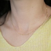 Tour de cou maille Fantaisie 1.4 mm - Acier inoxydable 304L x46cm