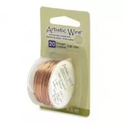 Fil de cuivre Artistic Wire 0.81 mm - Naturel Anti-ternissement x5.5m