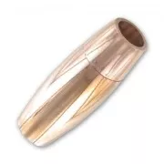 Fermoir aimanté pour cordon 6 mm en Acier inoxydable doré rose x1