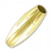 Fermoir aimanté pour cordon 5 mm en Acier inoxydable doré x1