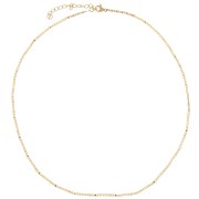 Tour de cou maille Fantaisie 1.5 mm - Acier inoxydable 304L Doré x41cm