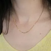 Tour de cou maille Gourmette fantaisie 1.95 mm - Acier inoxydable 304L x46cm