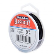 Fil élastique Elasticity 1 mm - Noir x25m