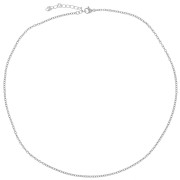 10 tours de cou maille Forçat 2 mm - Acier inoxydable 304L x46cm|raw }}