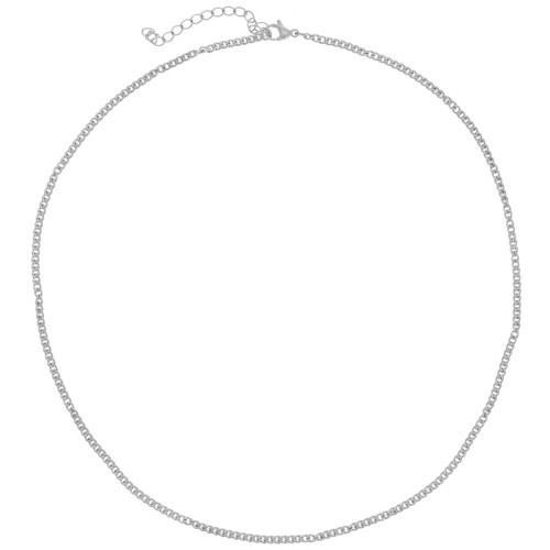 10 tours de cou maille Gourmette 2.2 mm - Acier inoxydable 304L x46cm