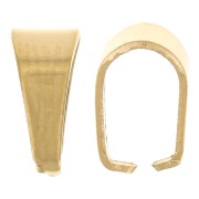 Bélières 7 mm sans anneau - Acier inoxydable 304L Doré x5|raw }}