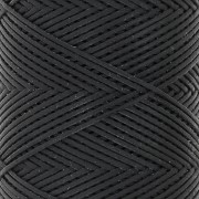 Fil plat en polyester ciré  Slam Cord pour micro macramé 0.8 mm - Gris foncé x100m