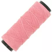 Fil plat en polyester ciré  Slam Cord pour micro macramé 0.8 mm - Rose x100m